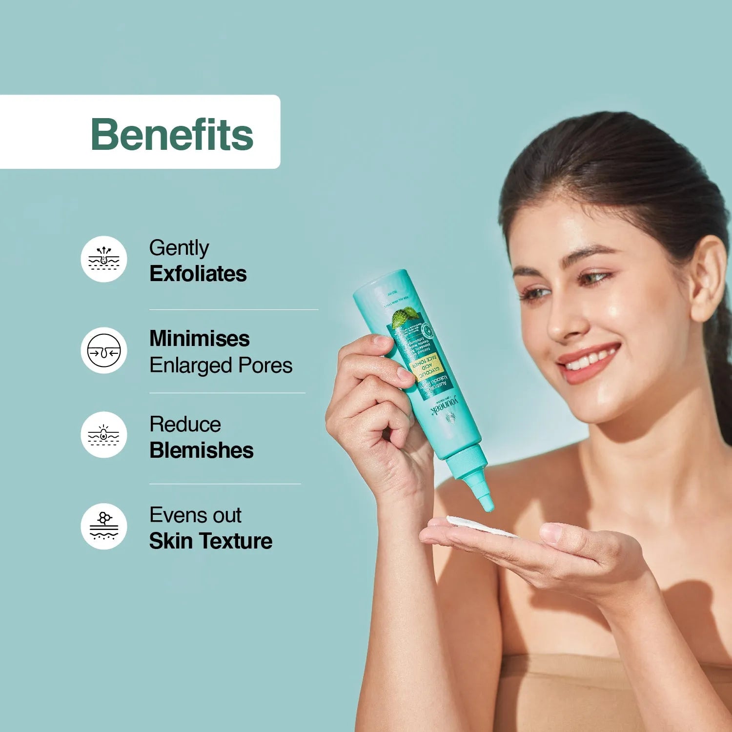 High-resolution image of the Glycolic Acid Face
Toner product | Youneekproscience